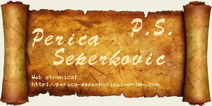 Perica Šeperković vizit kartica